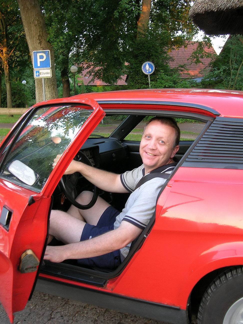 Der TR7 und sein neuer stolzer Besitzer!